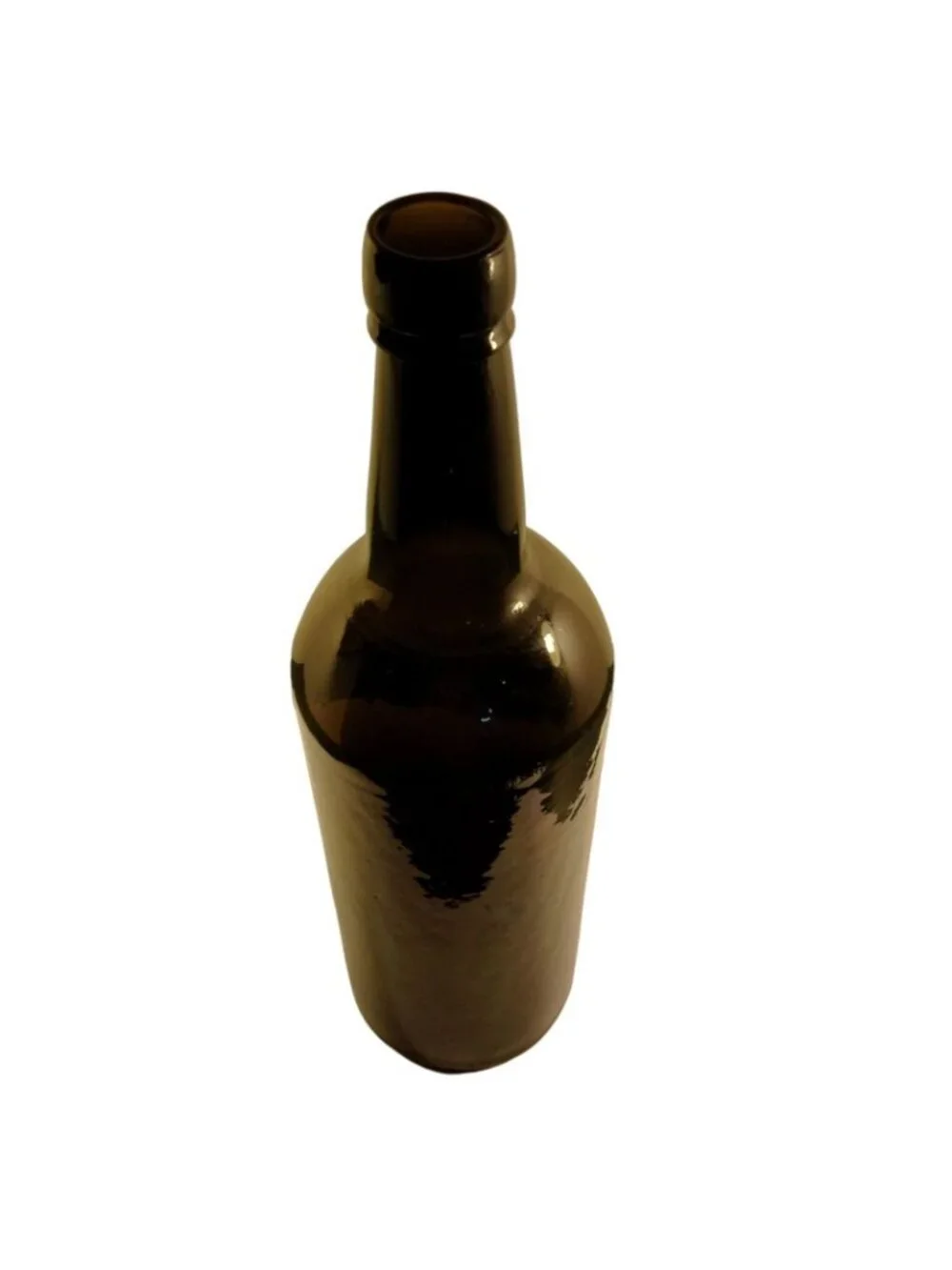 Antique Primitive Brown Glass Spirit Bottle Vintage Liquor Western Colorado